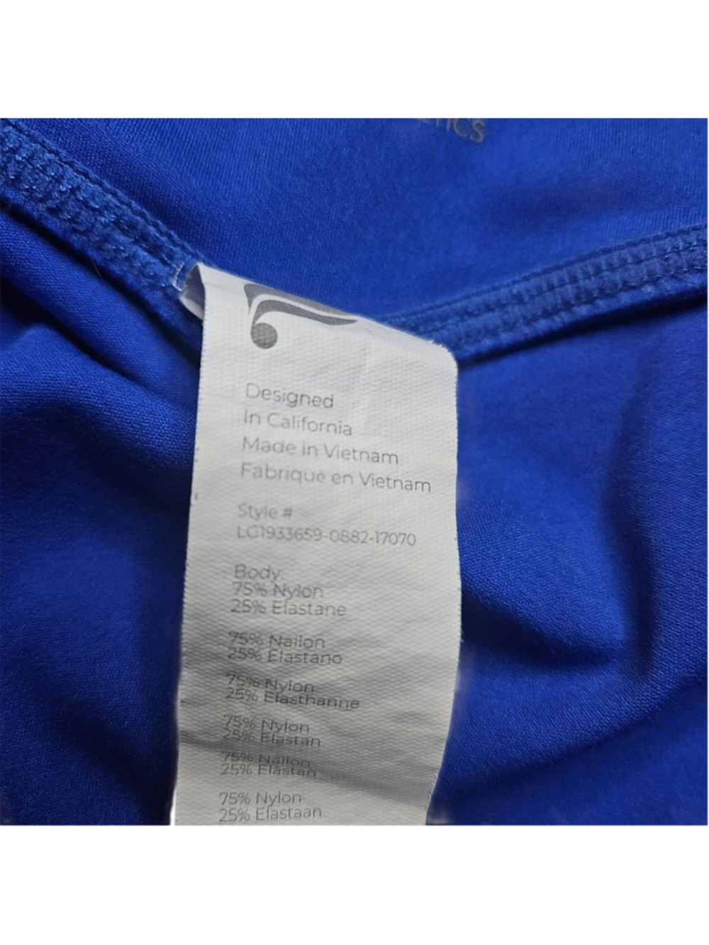 Fabletics XXL Blue Trinity Motion365 7/8 Pocket Leggings - Picture 7 of 10